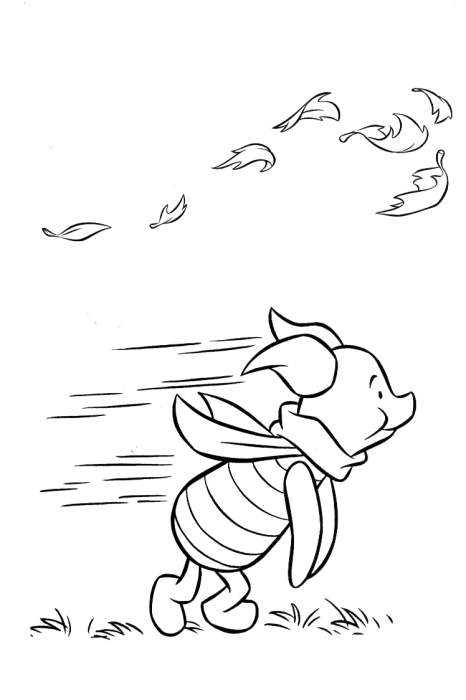 Plansa de colorat cu Winnie de Pooh 19 12